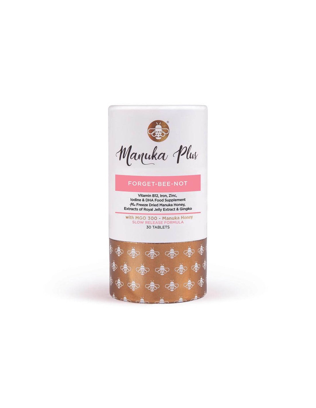 Manuka Plus® Forget-Bee-Not/Formula za snažno pamćenje s Manuka medom, MGO 300, 30 tableta