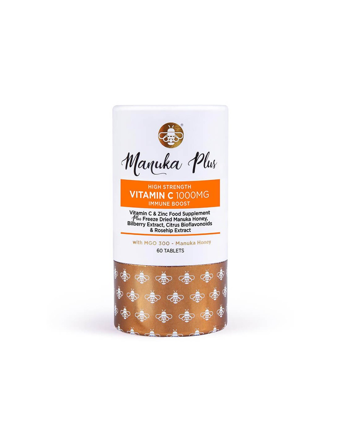 Manuka Plus High Strength Vitamin C Immune Boost with MGO 300/Formula za snažan imunitet s manuka medom, 60 tableta