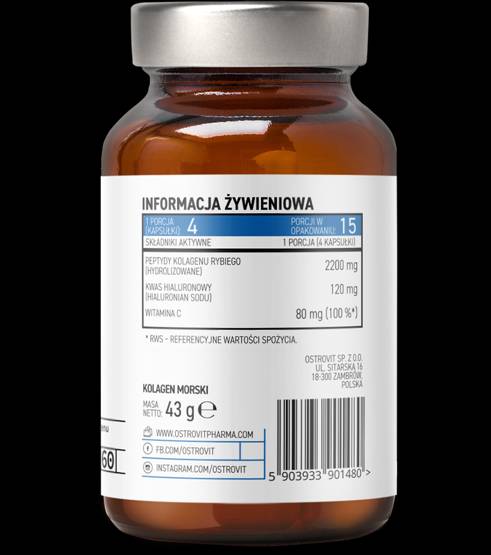 Morski kolagen 550 mg 60 kapsula