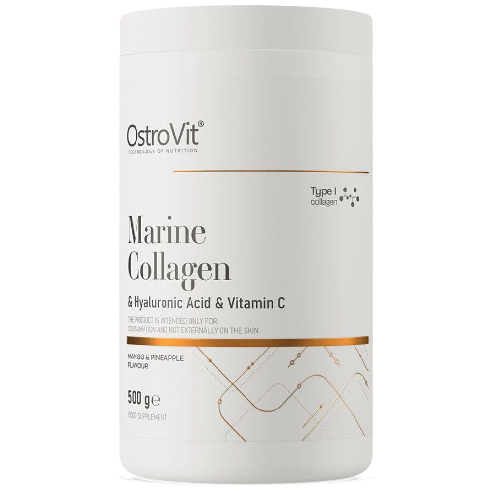 Morski kolagen & Hijaluronska kiselina u prahu | s vitaminom C - 500 grama