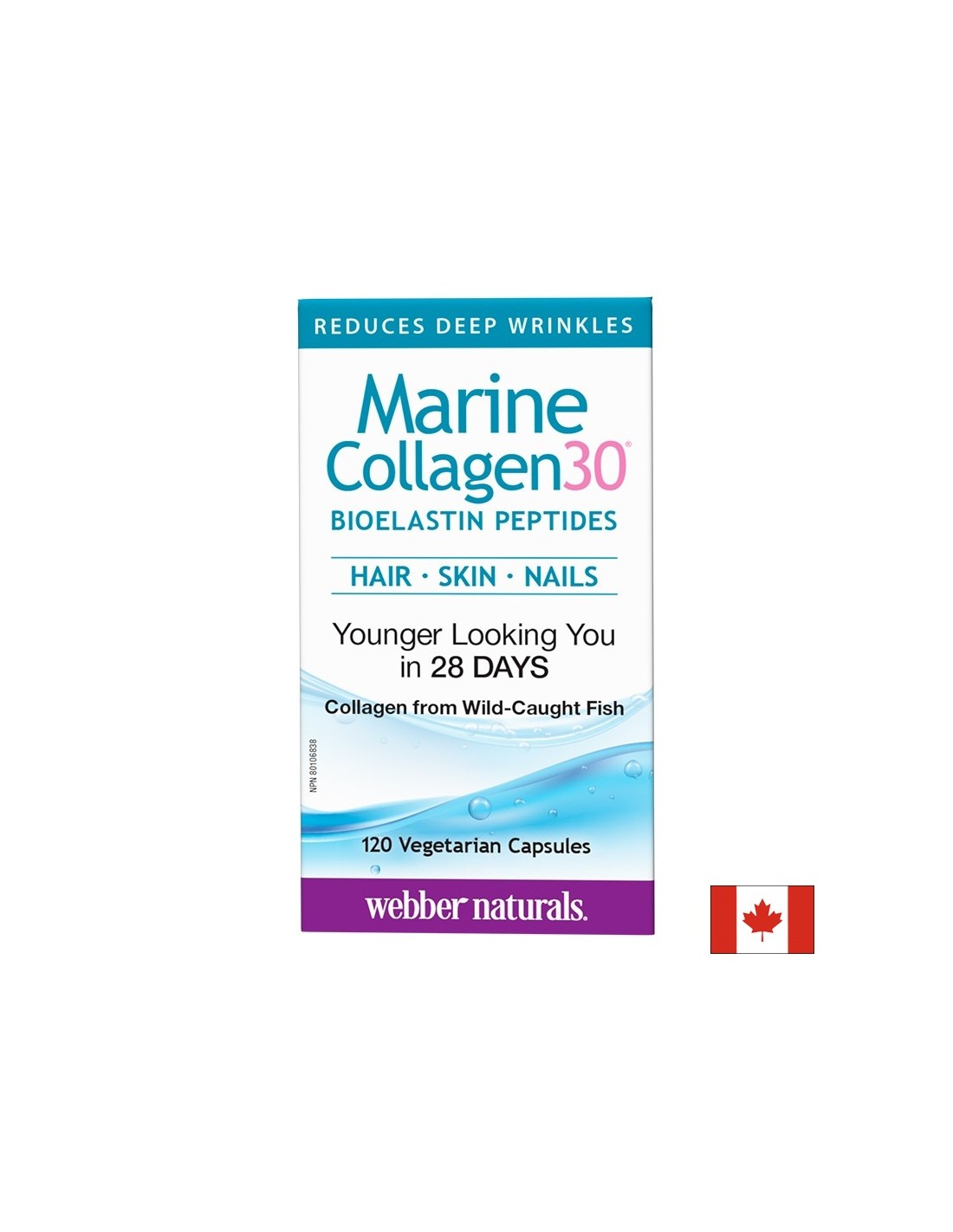 Marine Collagen30® Bioelastin peptides - Morski kolagen s bioelastin peptidima, 120 kapsula