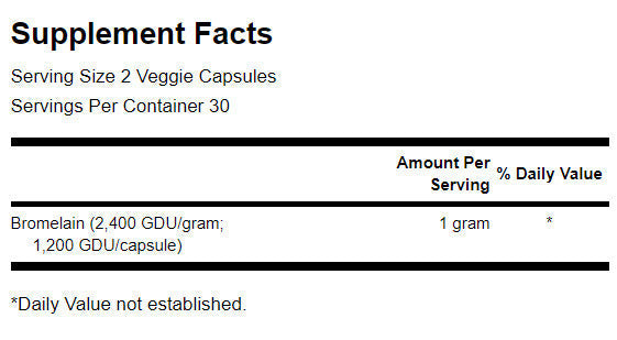 Bromelain maksimalne jačine 1200 GDU 500 mg - 60 kapsula