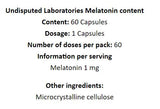 Melatonin 1 mg - 60 kapsula