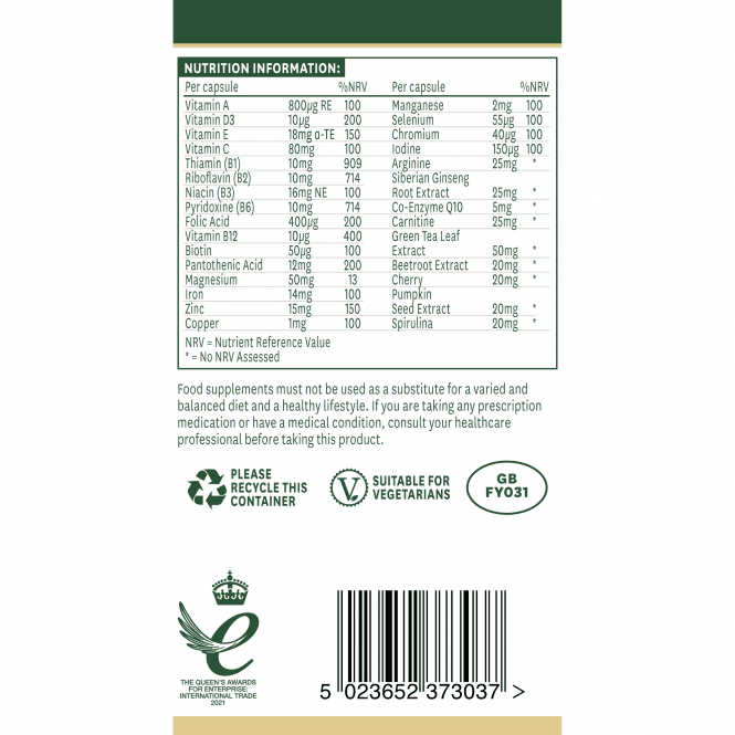 Muški multivitamini & Minerali 30 kapsula NaturesAid