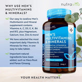 Multivitamini i minerali za muškarce 180 veganskih tableta