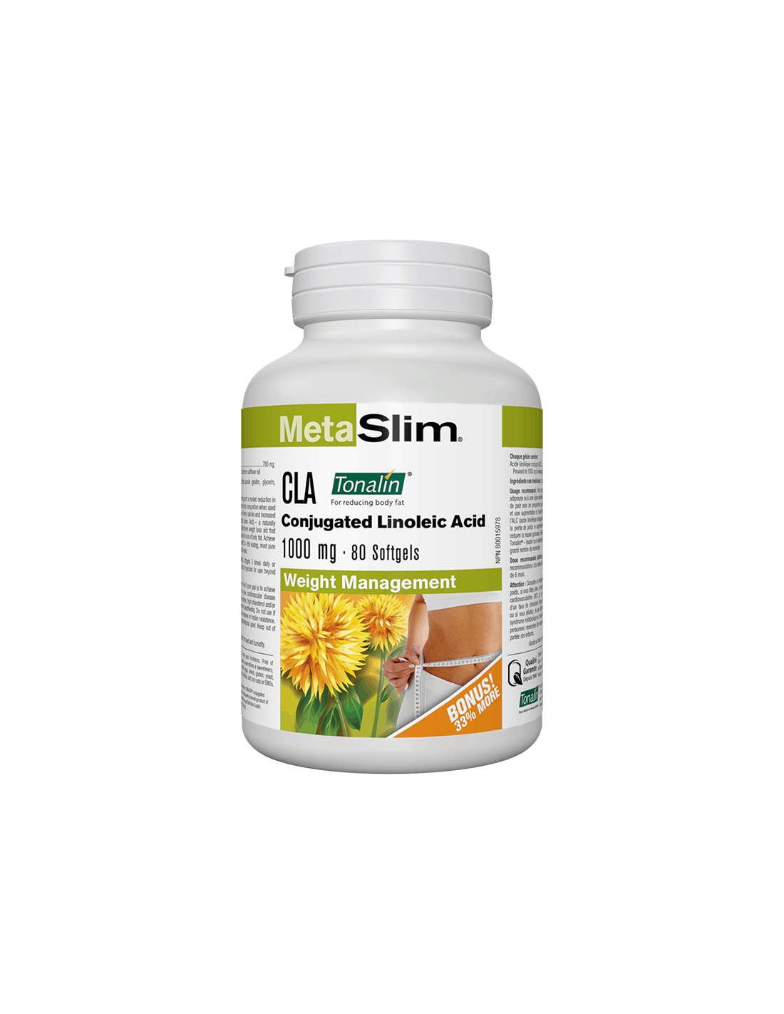 MetaSlim® CLA (konjugirana linolna kiselina) Tonalin® 1000 mg x 80 mekih kapsula