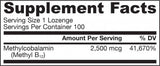 Metil B-12 2500 mcg - 100 sublingvalnih tableta