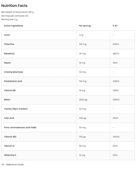Methyl B-Complex u prahu 180 grama