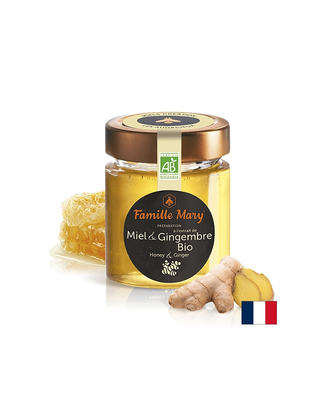 Pčelinji bagremov med + đumbir BIO - Miel Gingembre BIO, 170 g