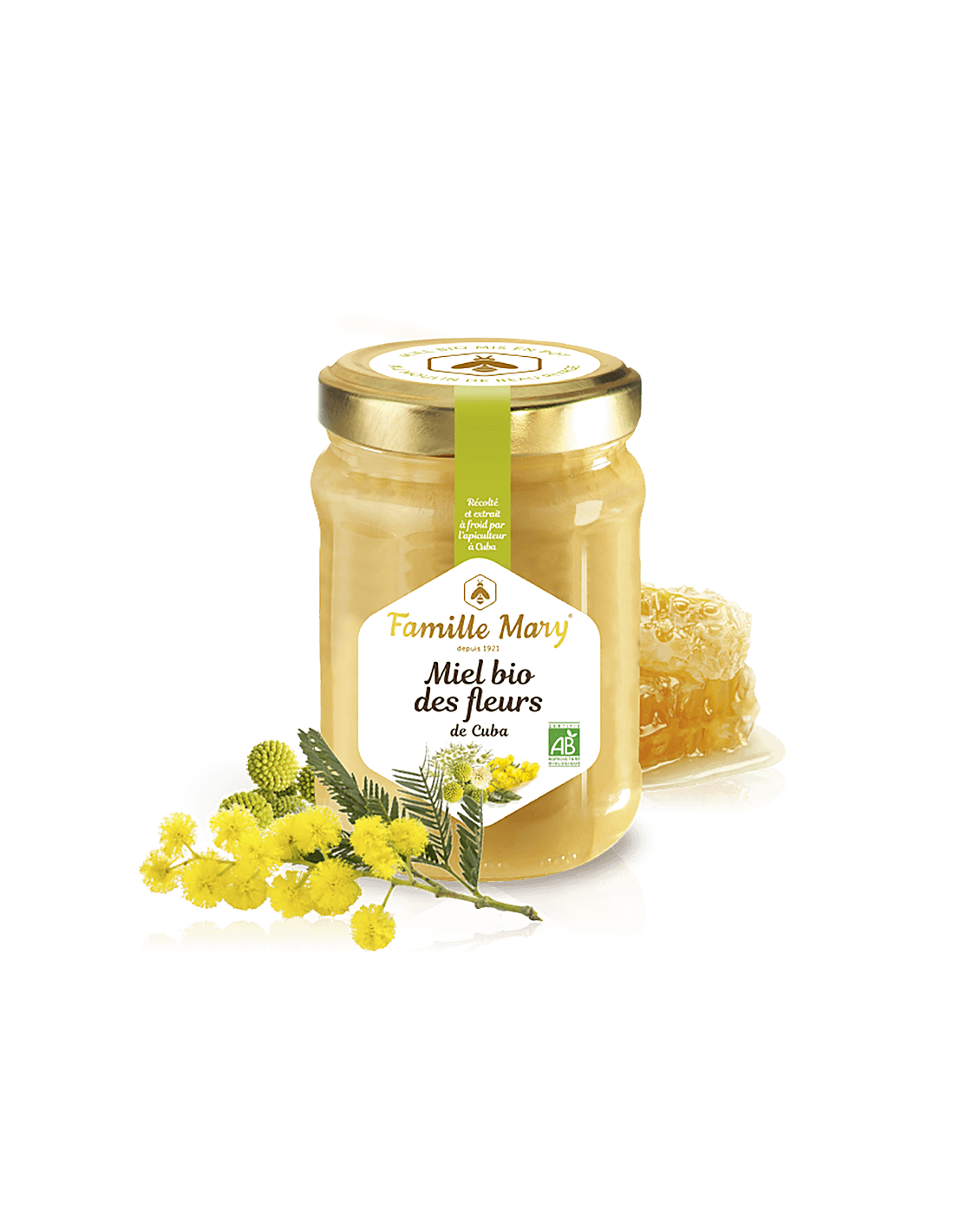 Organski med od kraljevske palme i mimoze (s otoka Kube) - Miel bio de fleurs de Cuba, 230 g
