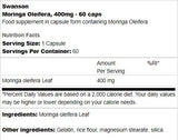 Moringa Oleifera 400 mg 60 kapsula