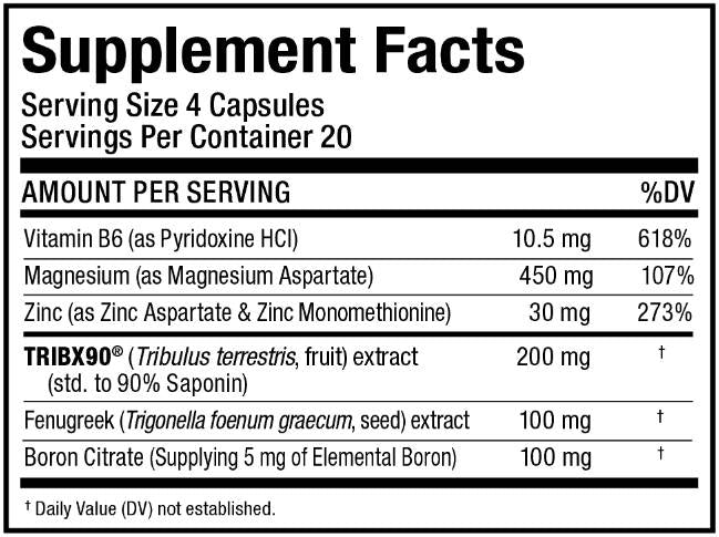 Testofx Sport | s Tribx90 + fenugreek - 80 kapsula