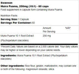 Muira Puama 250 mg | 10:1 ekstrakt 60 kapsula