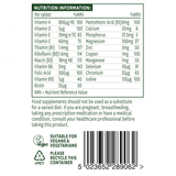Multivitamini & Minerali bez željeza (multivitamini & Minerali) 60 tableta NaturesAid
