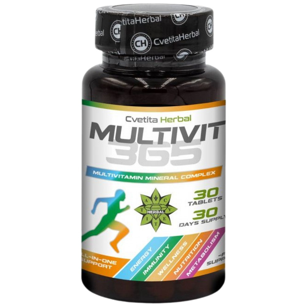 MultiVit 365 - Multivitamini i minerali - 30 tableta