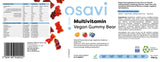 Multivitaminski veganski gumeni medvjedić | Naranča, malina, borovnica - 60 gumenih bombona