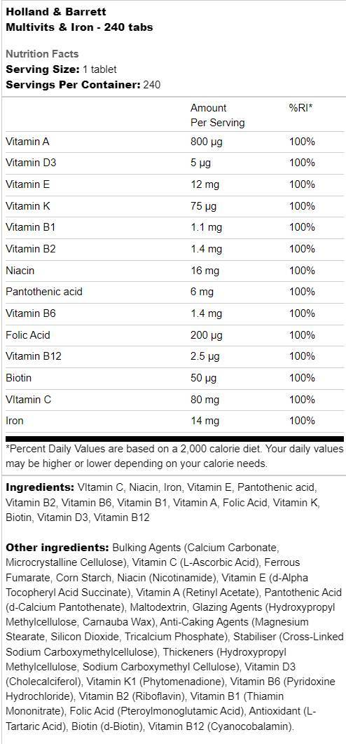 Multivitamini & Željezo - 60 tableta