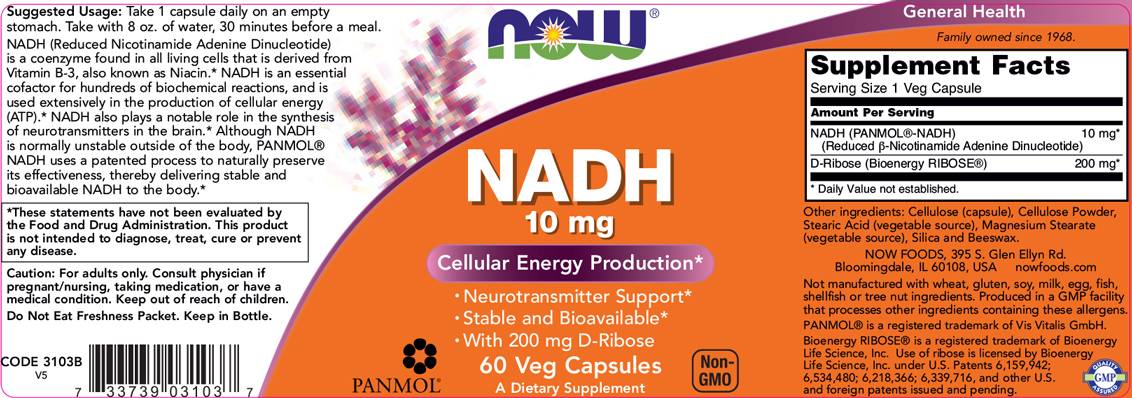 NADH 10 mg + 200 mg riboze [60 kapsula]