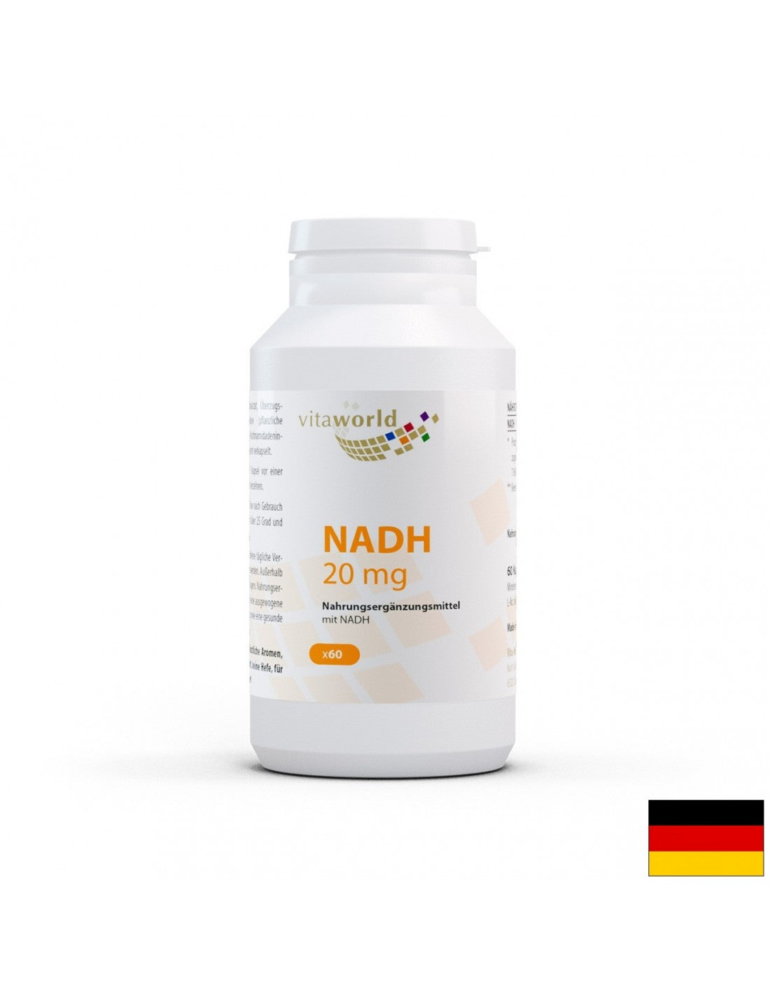NADH/nikotinamid adenin dinukleotid 20 mg, 60 kapsula