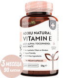 Prirodni vitamin E 400 IU 90 Vcaps