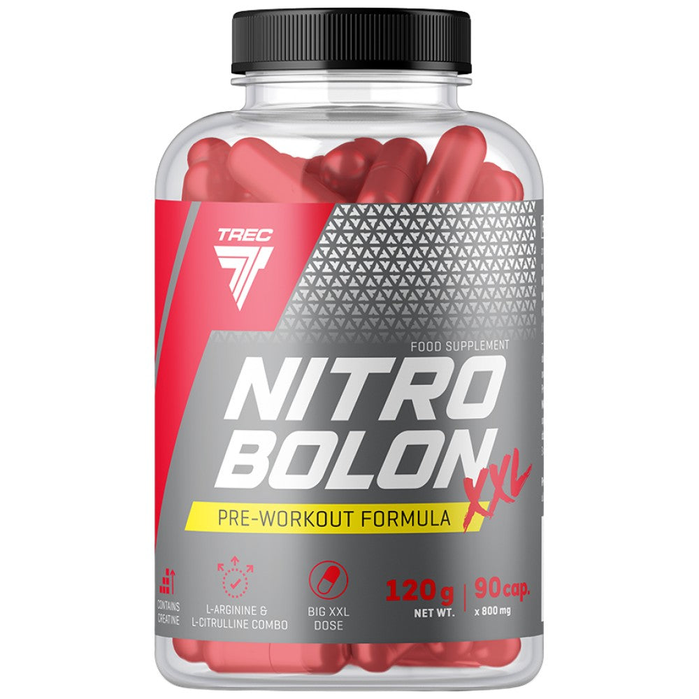 Nitrobolon XXL | Formula bez stimulansa prije vježbanja u kapsulama - 90 kapsula