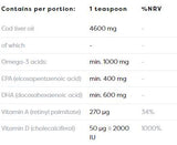 Norveško ulje jetre bakalara + D3 | Tekuća Omega + D3 s okusom limuna - 250 ml