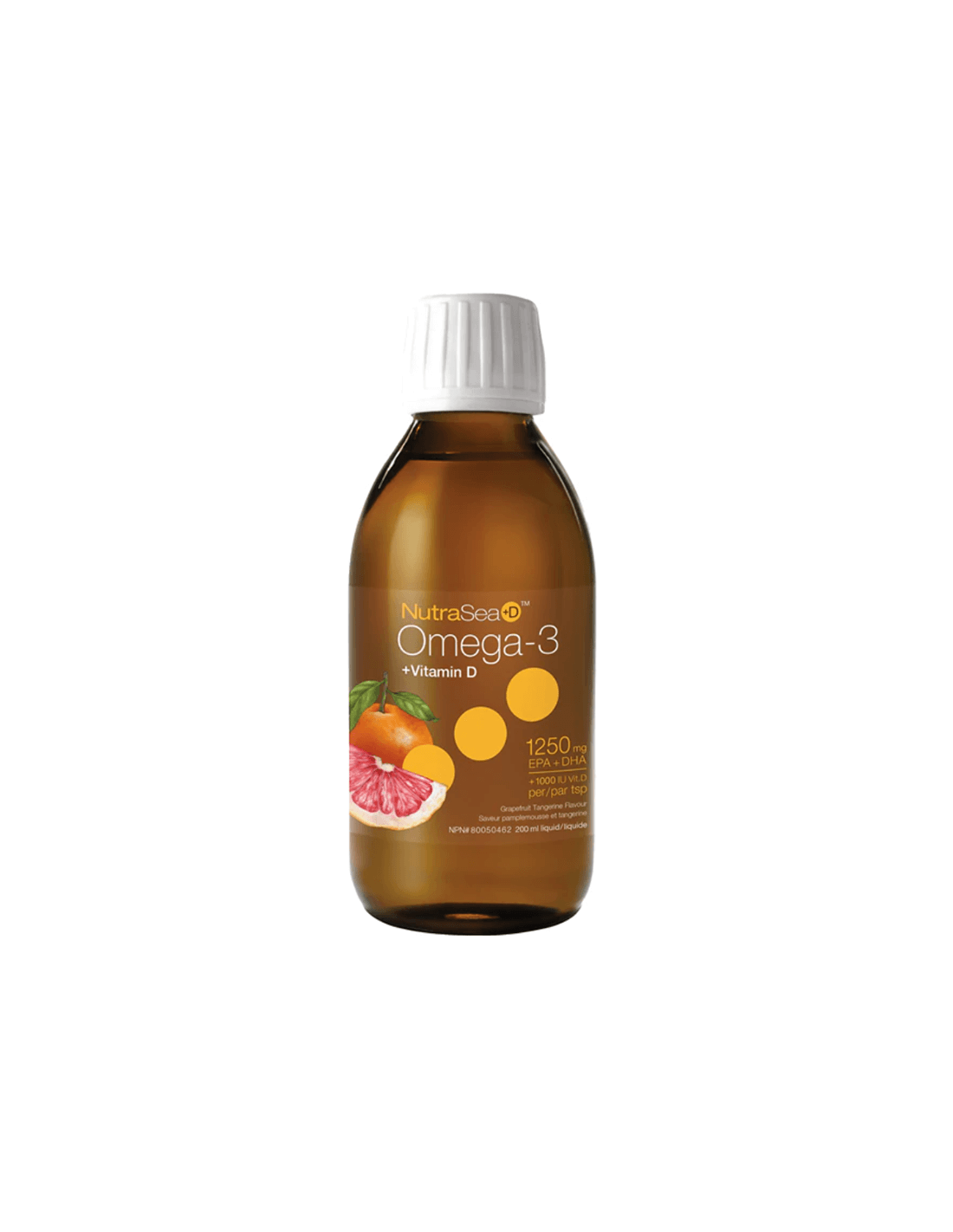 NutraSea+ D™ Omega-3 1250 mg + Vitamin D 1000 IU - Omega-3 + Vitamin D3, 200 ml Nature's Way