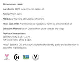 Cimet Cassia ulje | 100% čista cinnamomum cassia - 10 ml