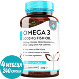 Omega 3 2000 mg /EPA 660 mg, DHA 440 mg/ Čisto riblje ulje /240 kapsula, 120 doza/ <tc>Nutravita</tc>