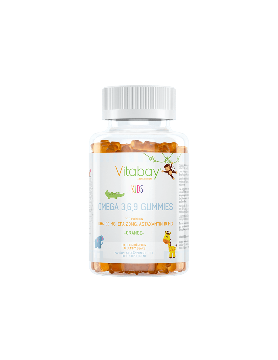 Omega 3-6-9 Gummies Kids/Omega 3-6-9 za djecu, 60 žele tableta s okusom naranče
