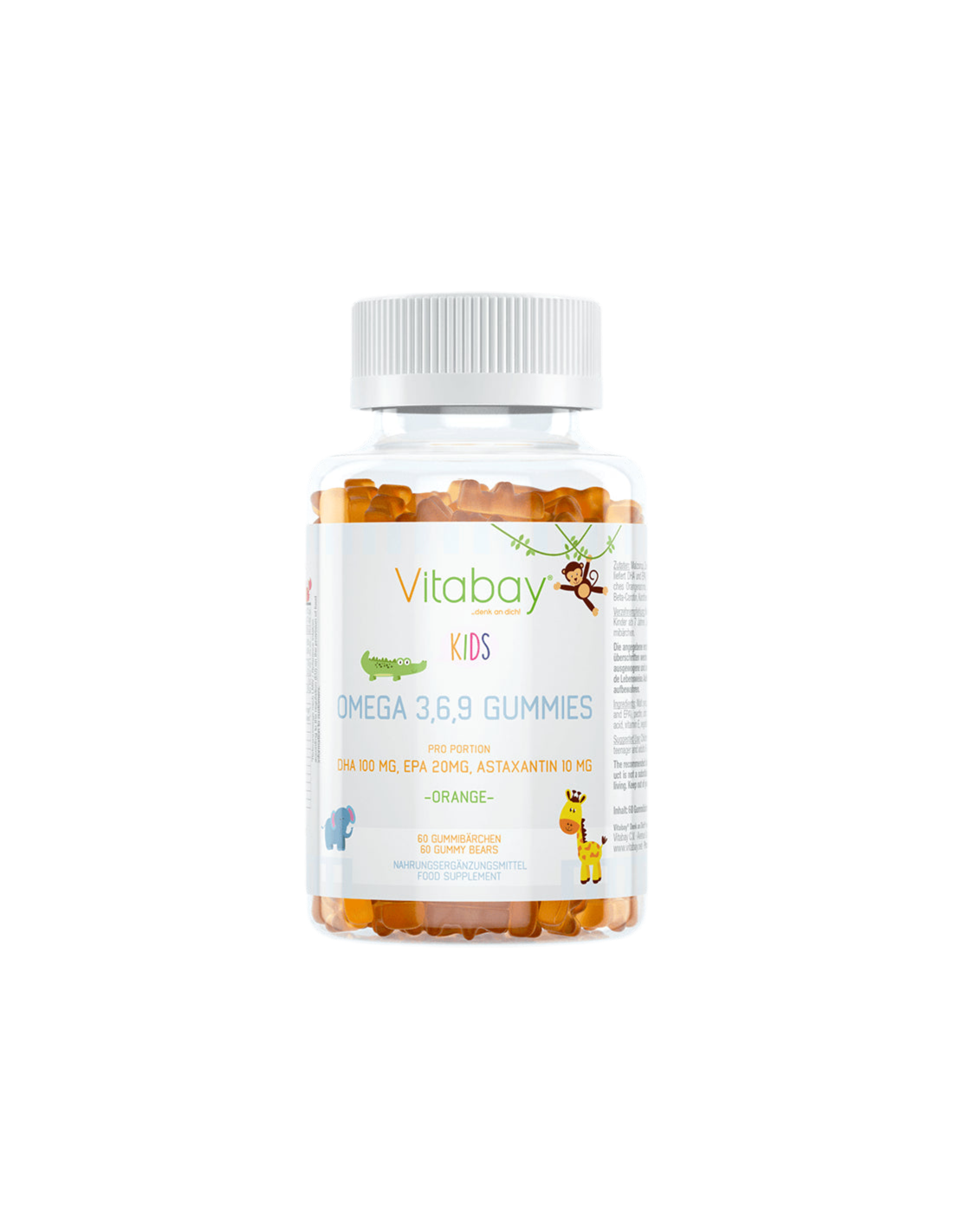 Omega 3-6-9 Gummies Kids/Omega 3-6-9 za djecu, 60 žele tableta s okusom naranče