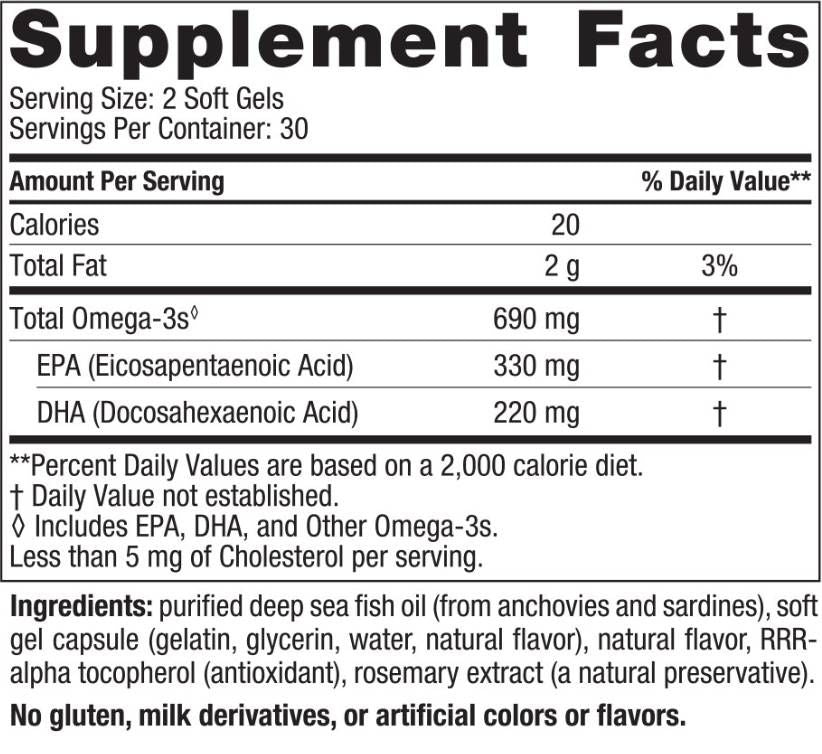 Omega-3 690 mg - 60 mekih gelova