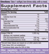 Omega-3 riblje ulje 1000 mg. 60 mekih gelova
