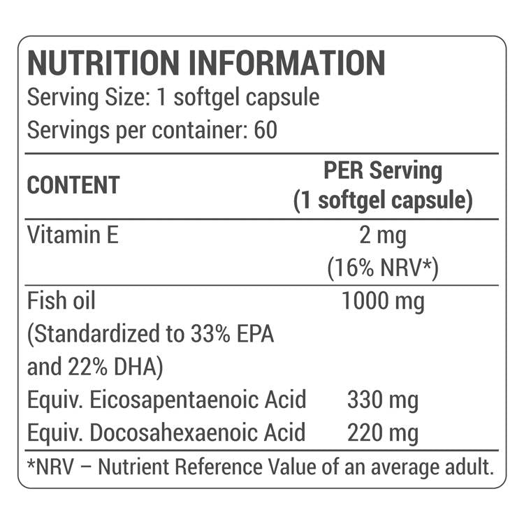 Omega-3 riblje ulje/visoko koncentrirano - 60 gel kapsula