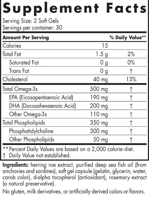 Omega-3 fosfolipidi - 60 gel kapsula