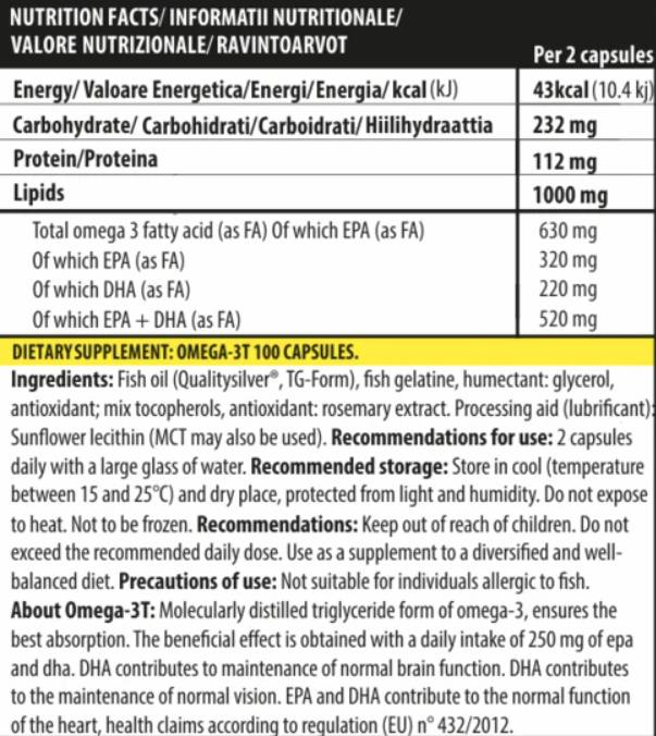 Omega-3T - 100 gel kapsula