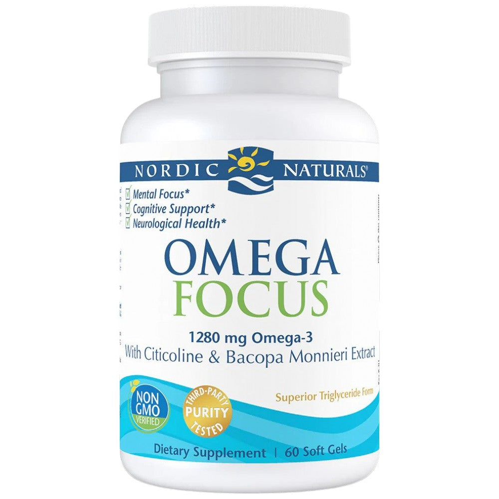 Omega Focus 1280 mg | S Citicoline i Bacopa 60 gel kapsula