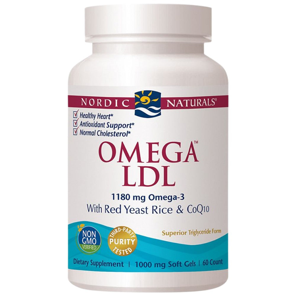 Omega LDL 1152 mg | S crvenom rižom s kvascem i CoQ10 - 60 gel kapsula