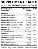 OptiVit BP | Esencijalni vitamini & Minerali - 30 gel kapsula