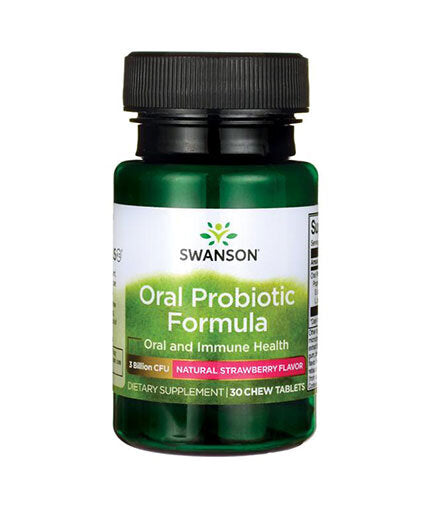 Oralna probiotička formula - prirodna jagoda - 30 tableta za žvakanje