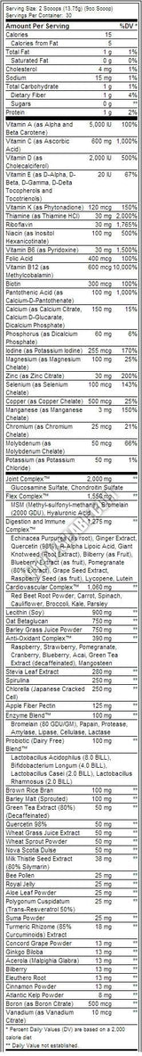Orange TRIAD + Greens u prahu - 412 grama