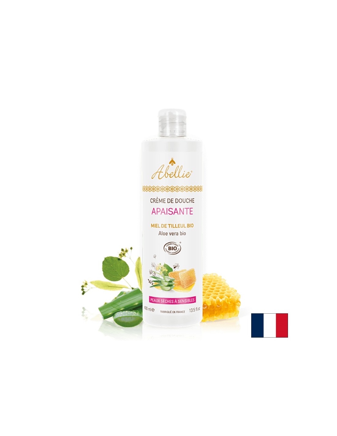 Umirujuća krema za tijelo s medom i aloe verom Organic, 400 ml