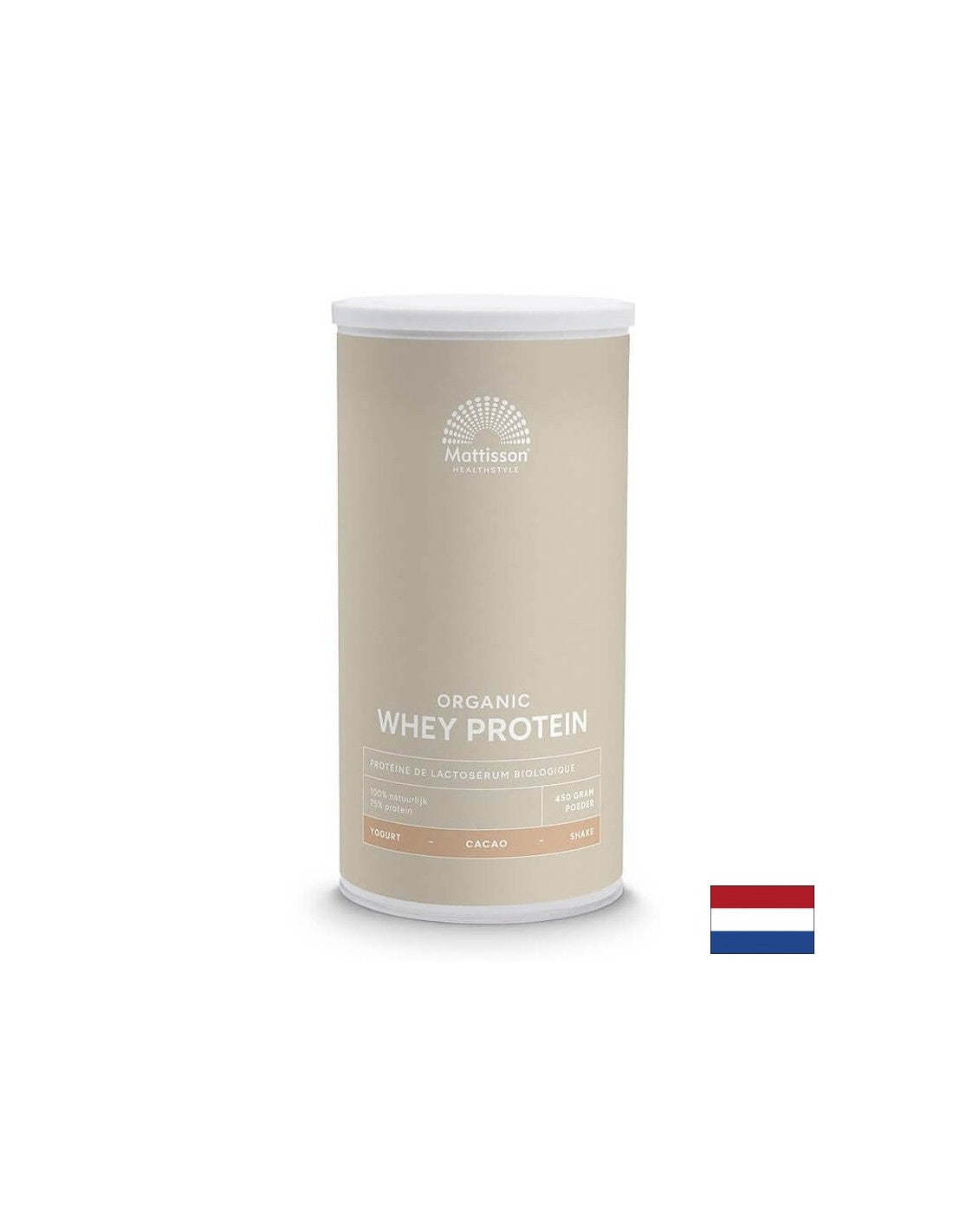 Whey Protein Organic, 450 g u prahu (okus kakaa)