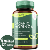 Organska Moringa - Bio Moringa 600 mg 120 veganskih kapsula