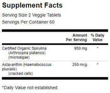 Organska spirulina & Astaksantin - 120 tableta