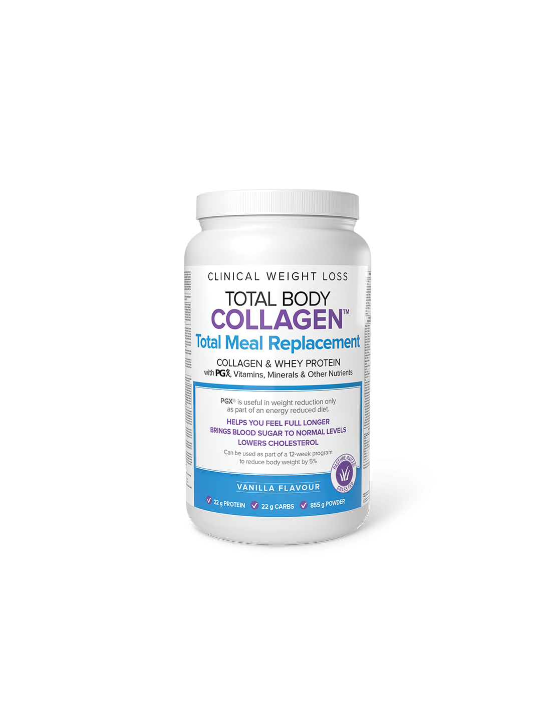 Kolagen, protein sirutke s PGX vitaminima, mineralima i hranjivim tvarima - Total Body Collagen™, 855 g praha, okus vanilije <tc>Natural Factors</tc>