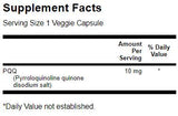 PQQ 10 mg/Pyrroloquinoline Quinone - 30 kapsula