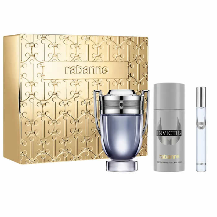 <tc>PACO RABANNE</tc> Invictus toaletna voda u spreju 100 ml set od 3 komada