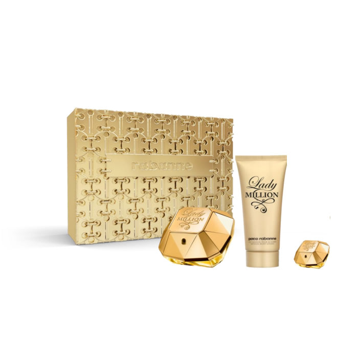 <tc>PACO RABANNE</tc> Lady Million Eau De Parfum sprej 80ml set od 3 komada