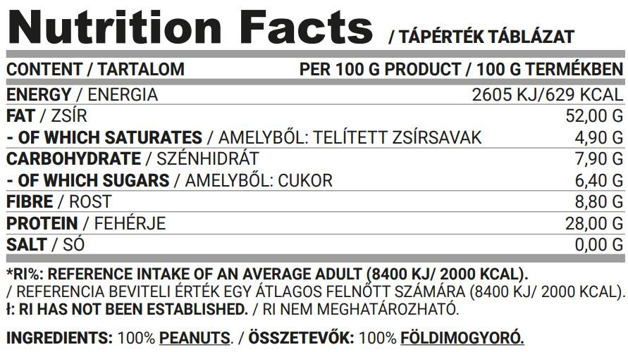 Maslac od kikirikija Smooth | Keto Friendly 450 grama